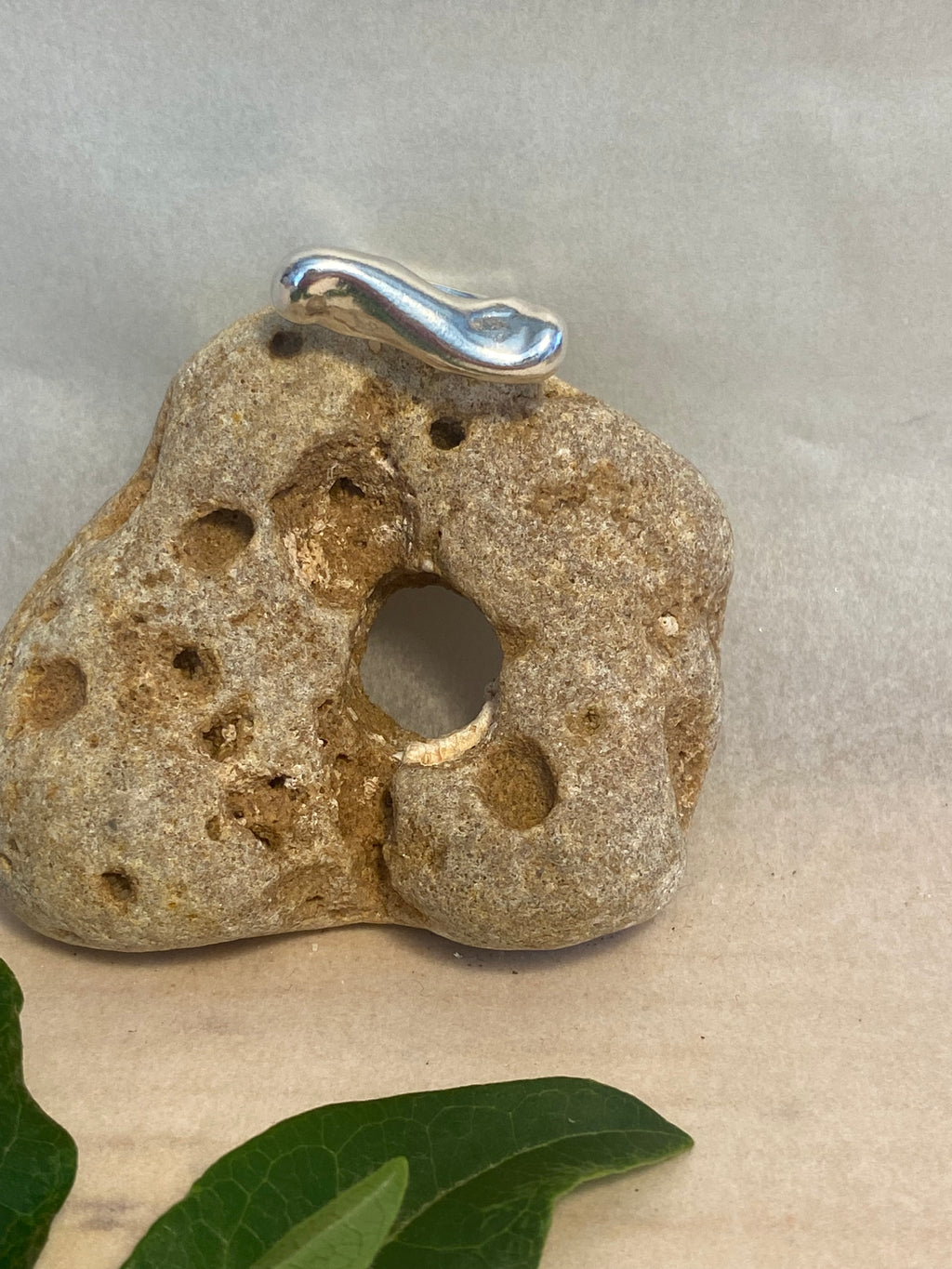 Flow Wax Carved Sterling Silver Statement Ring