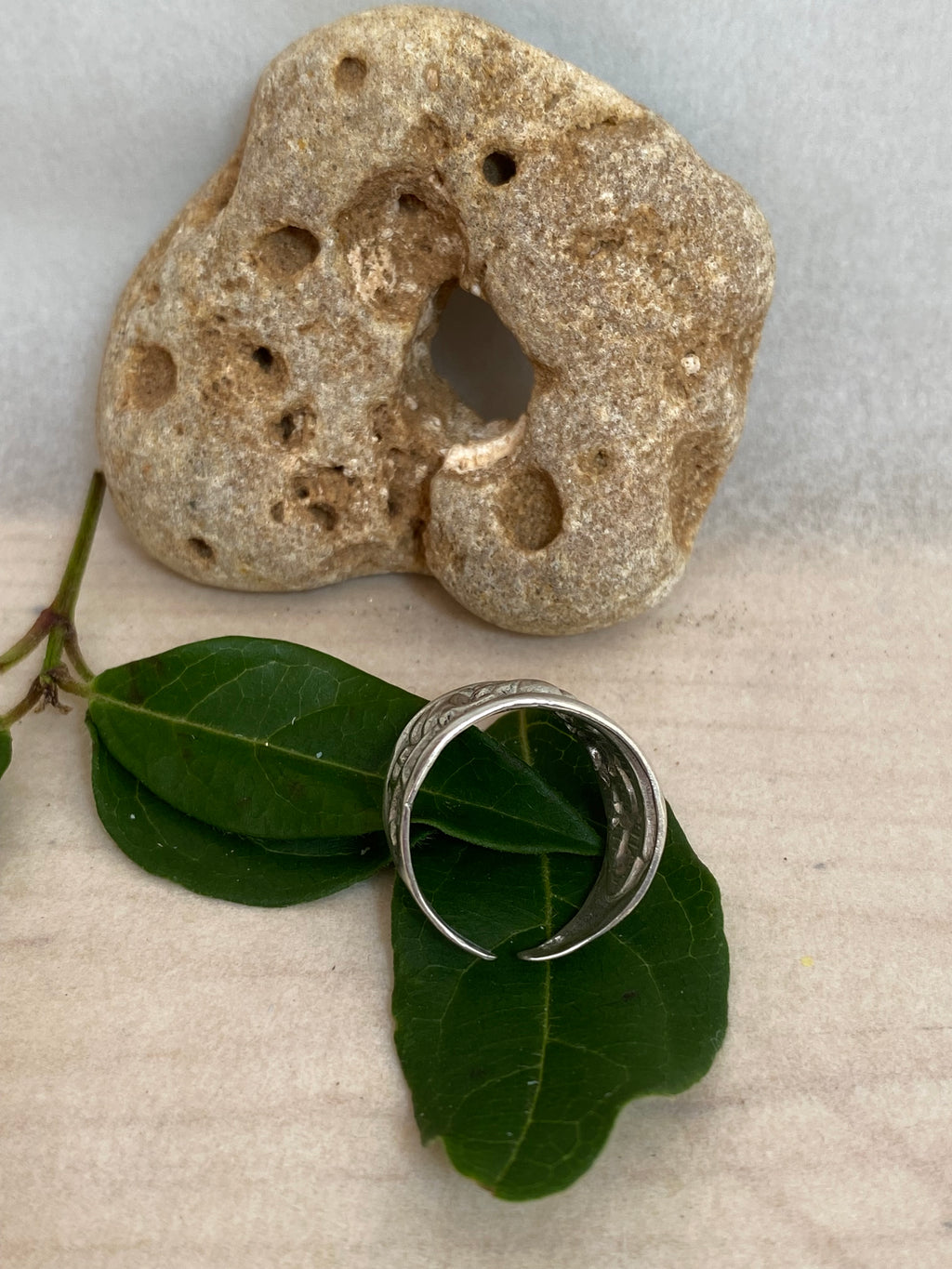 Reclaimed Pattern Sterling Silver Ring