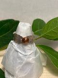 Reticulated Sterling Silver Ring with Molten Copper Detail
