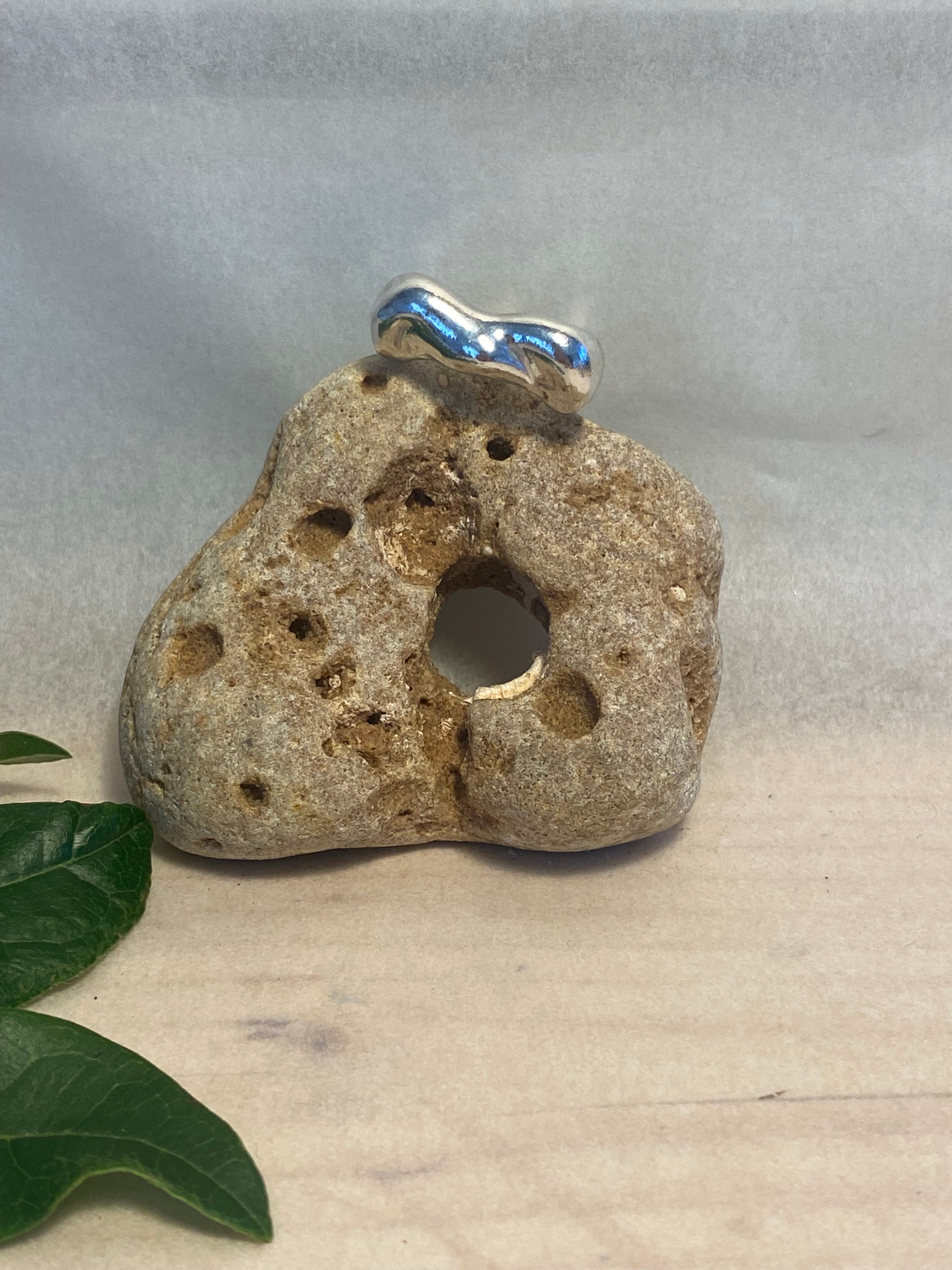 Wave Wax Carved Sterling Silver Statement Ring