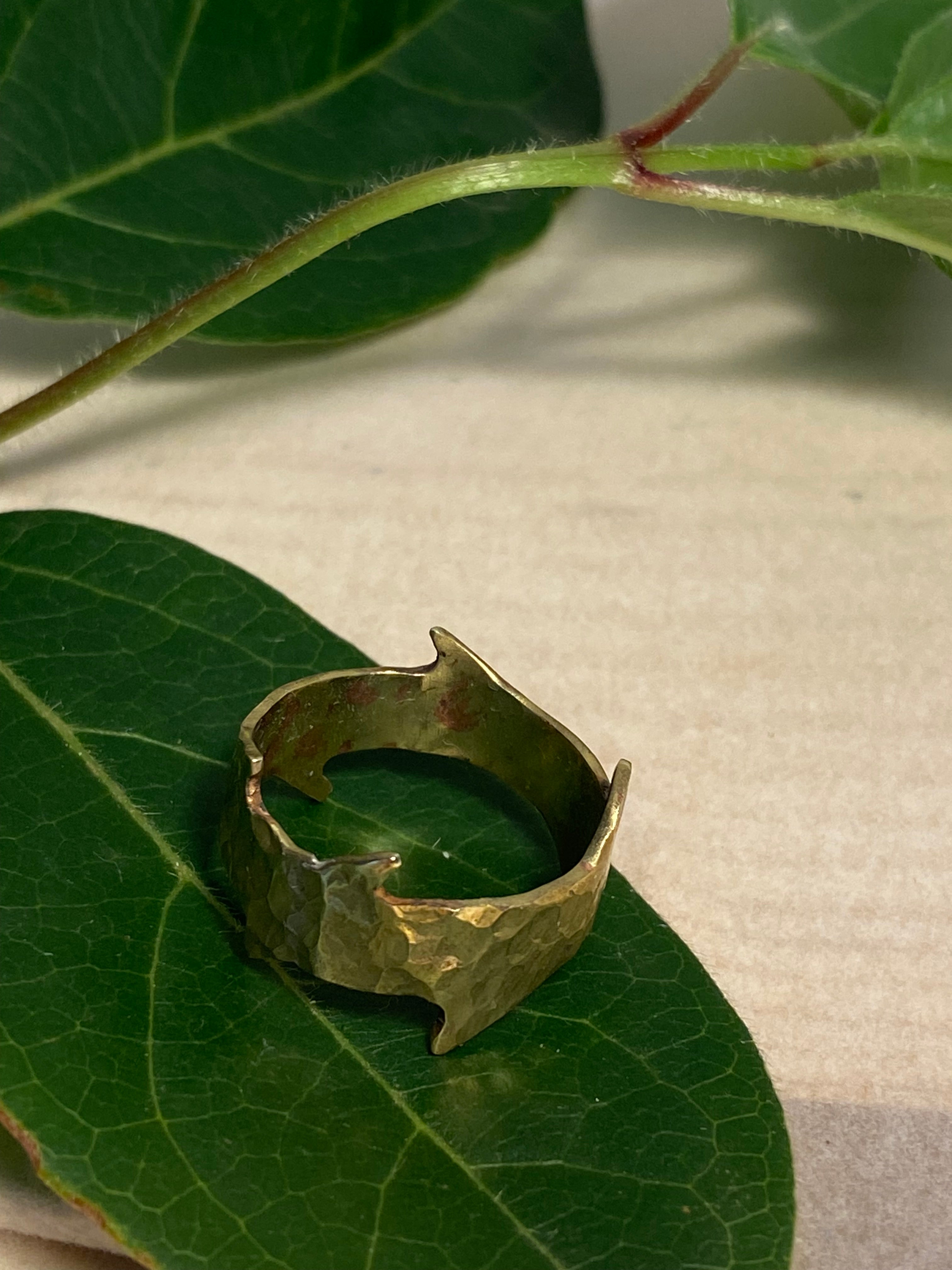 Brass Crown of Thorns ring