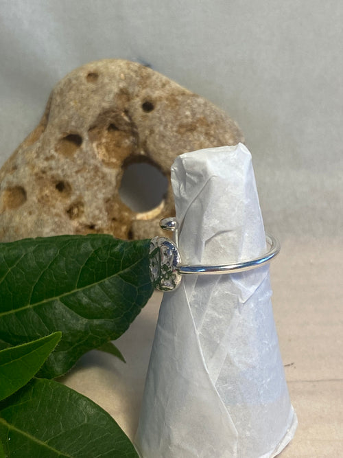 Adjustable Impressions Sterling Silver Ring