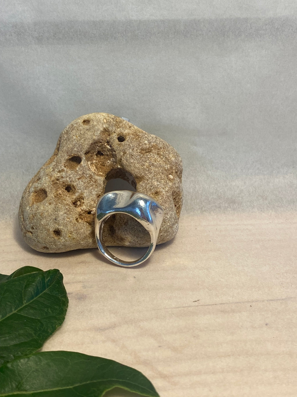 Organic Statement Ring — Wax Carved Sterling Silver