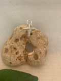 Cuttlefish Cast Silver Cross Pendant