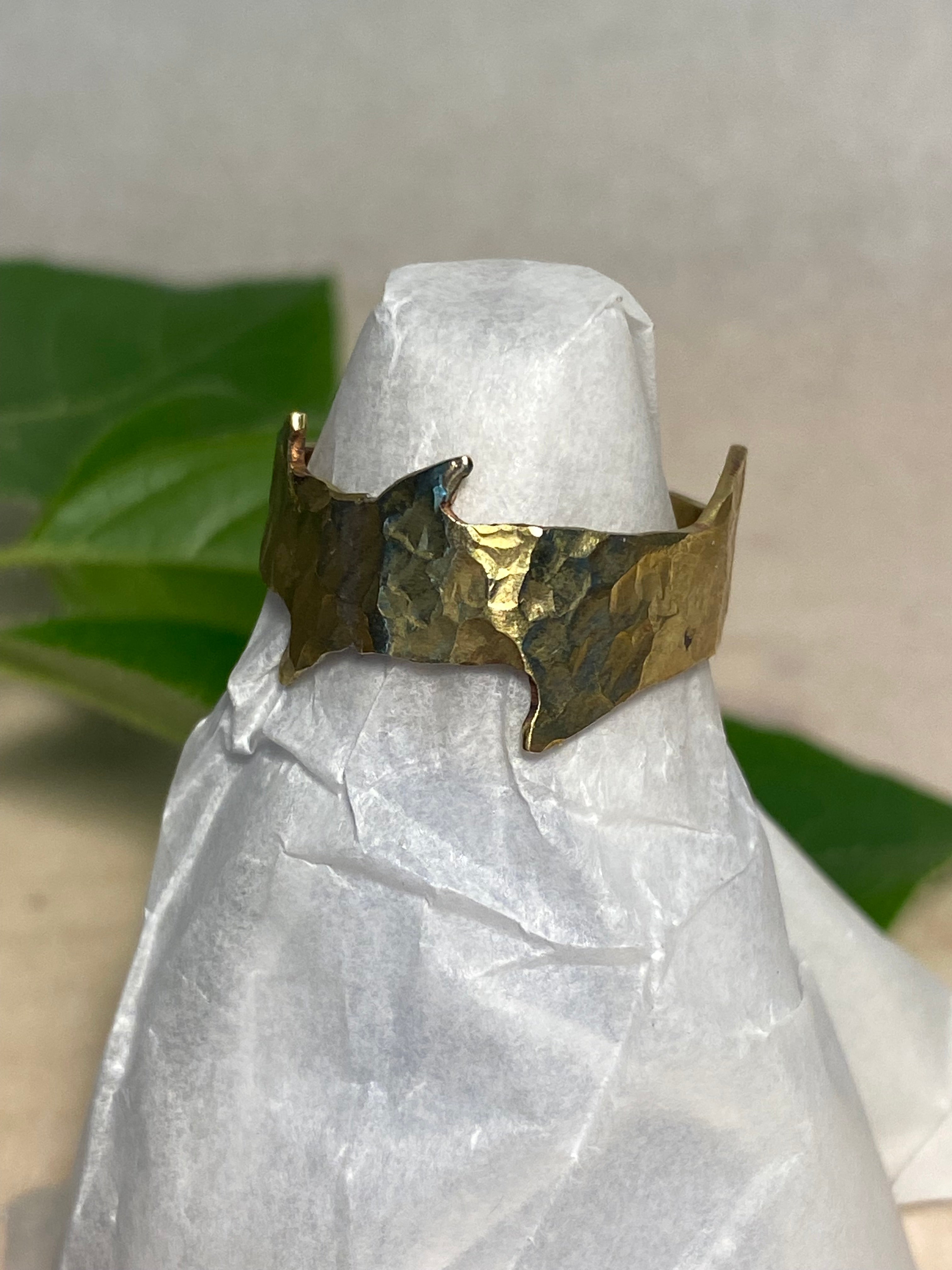 Brass Crown of Thorns ring