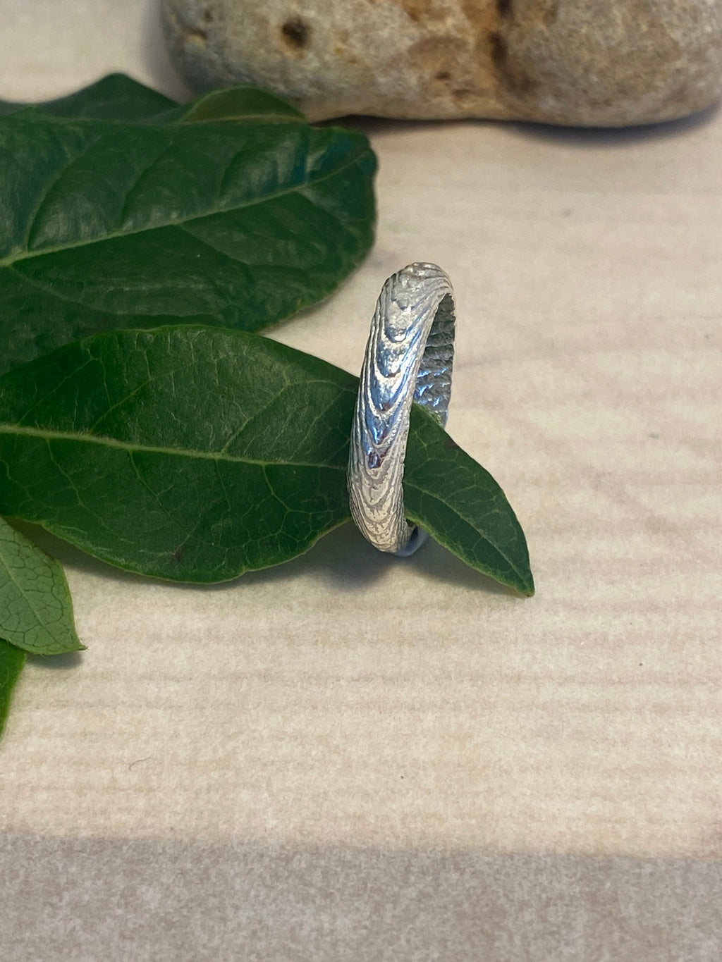 Cuttlefish Cast Adjustable Sterling Silver Ring