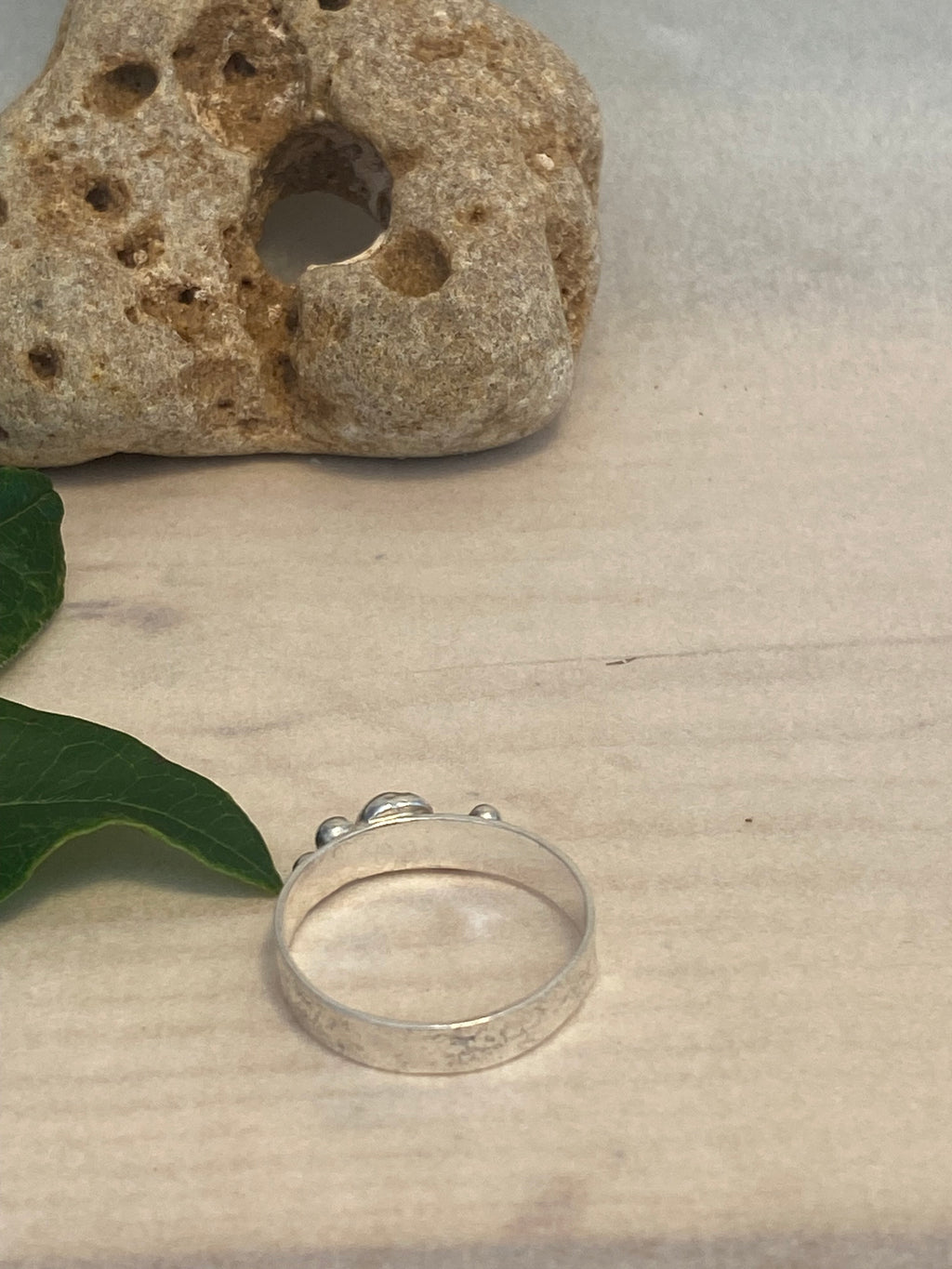 Reticulated Silver Ring with Granulation Detail