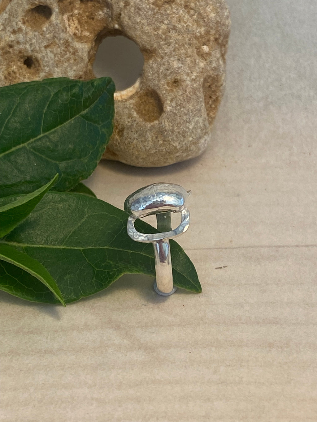 Sterling Silver Butterfly Link Ring