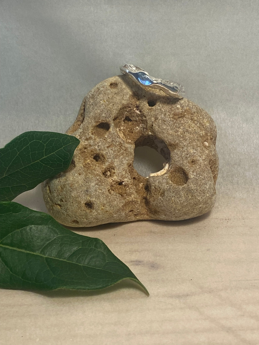 Cuttlefish Cast Adjustable Sterling Silver Ring