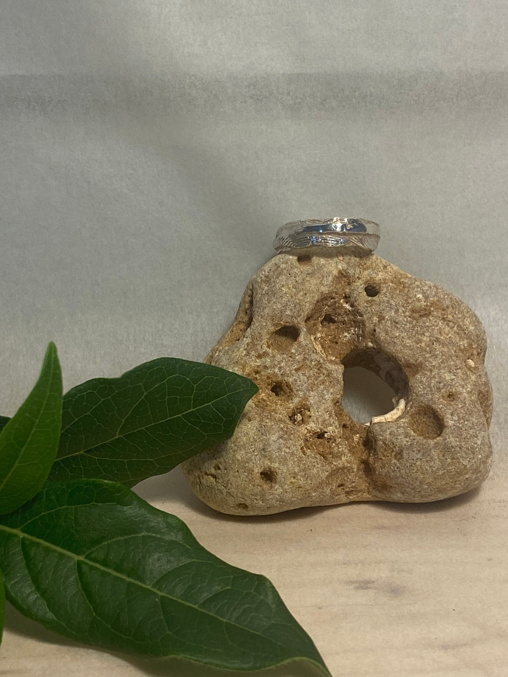 Molten Cuttlefish Cast Sterling Silver Ring