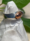 Copper and Sterling Silver signet ring