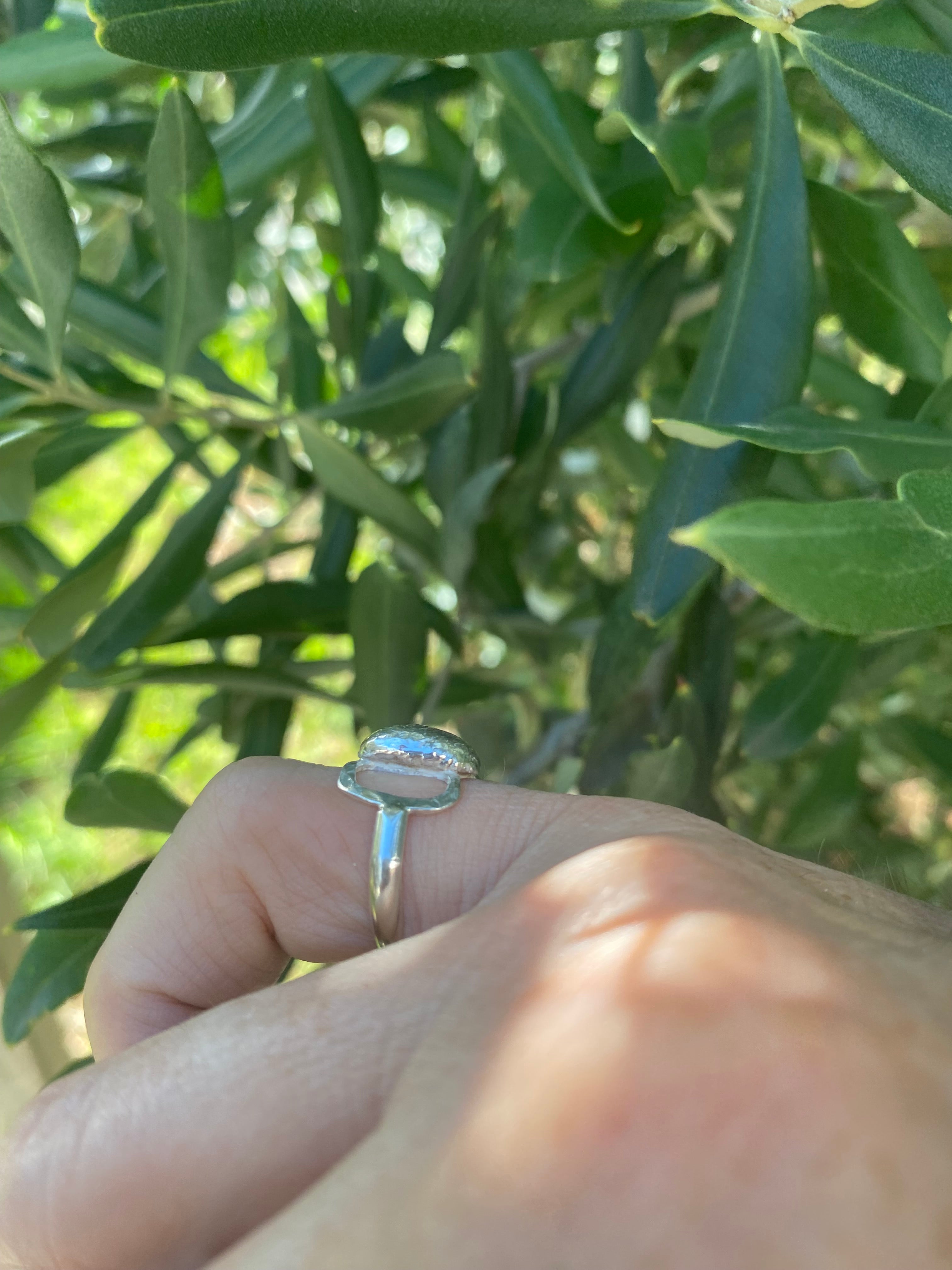 Sterling Silver Butterfly Link Ring