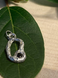 Blue Spinel and Sterling Silver pendant