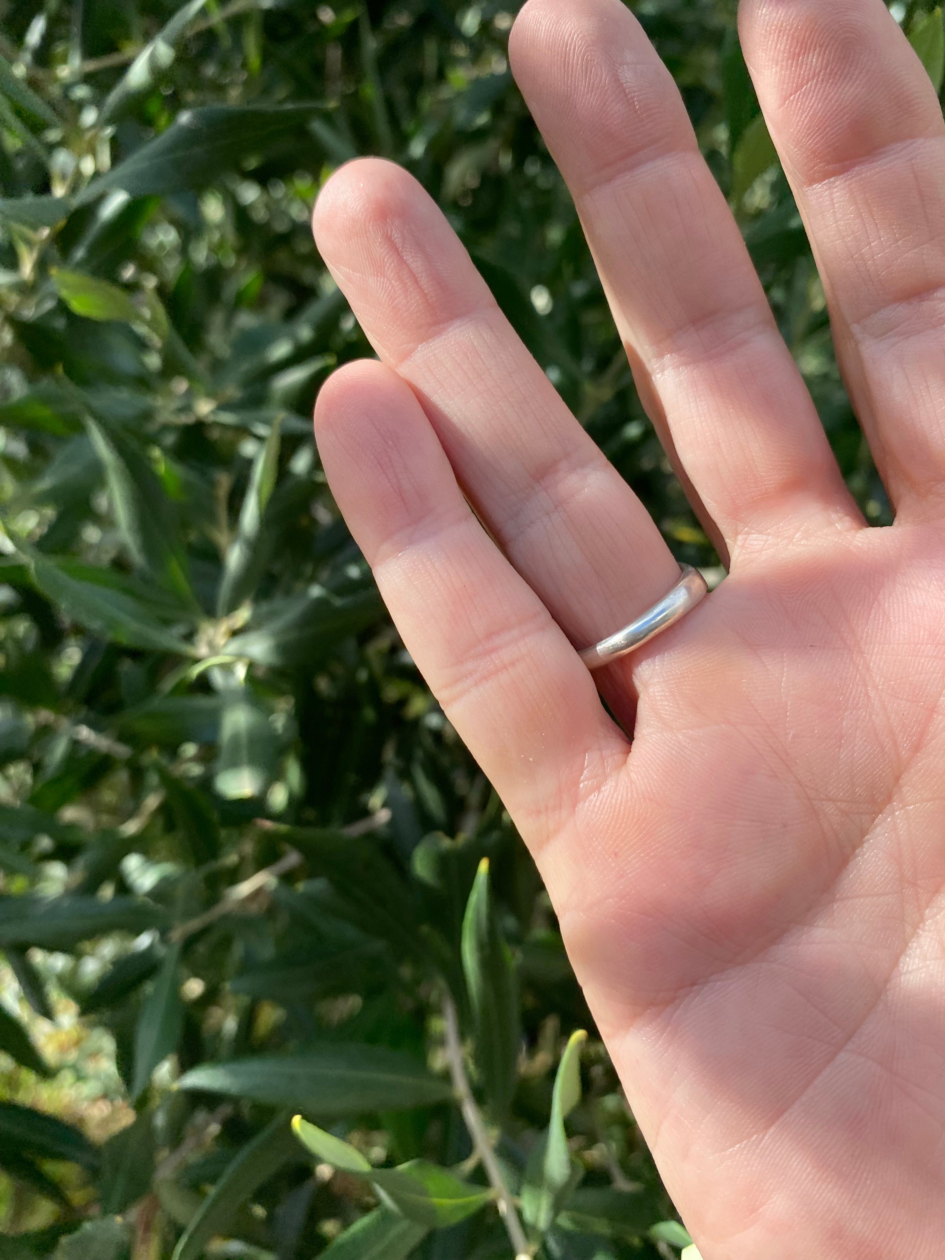 Delicate Signet Alexandrite Sterling Silver Ring