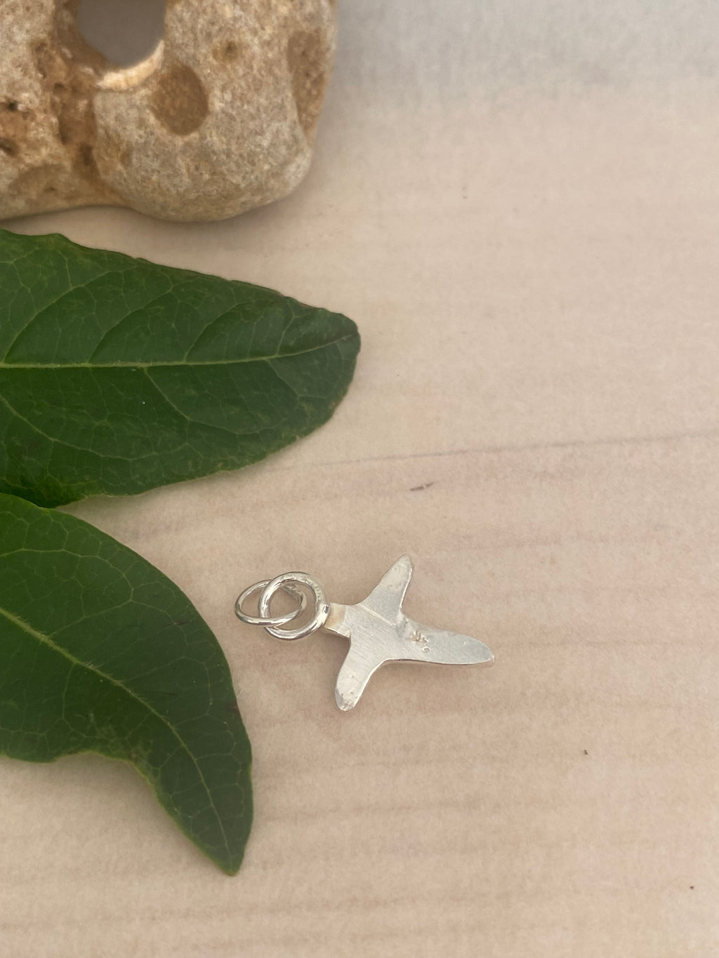 Cuttlefish Cast Silver Cross Pendant