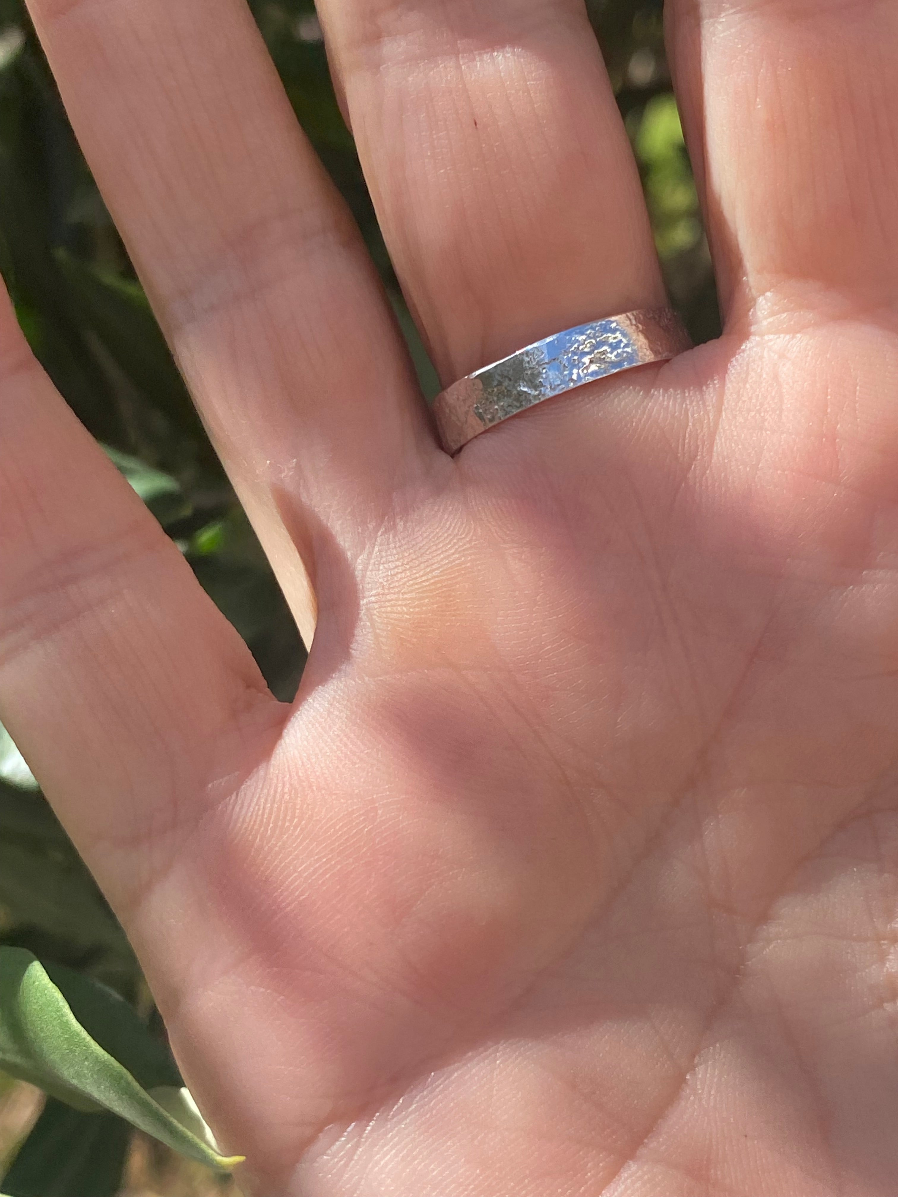 Reticulated Silver Ring with Granulation Detail