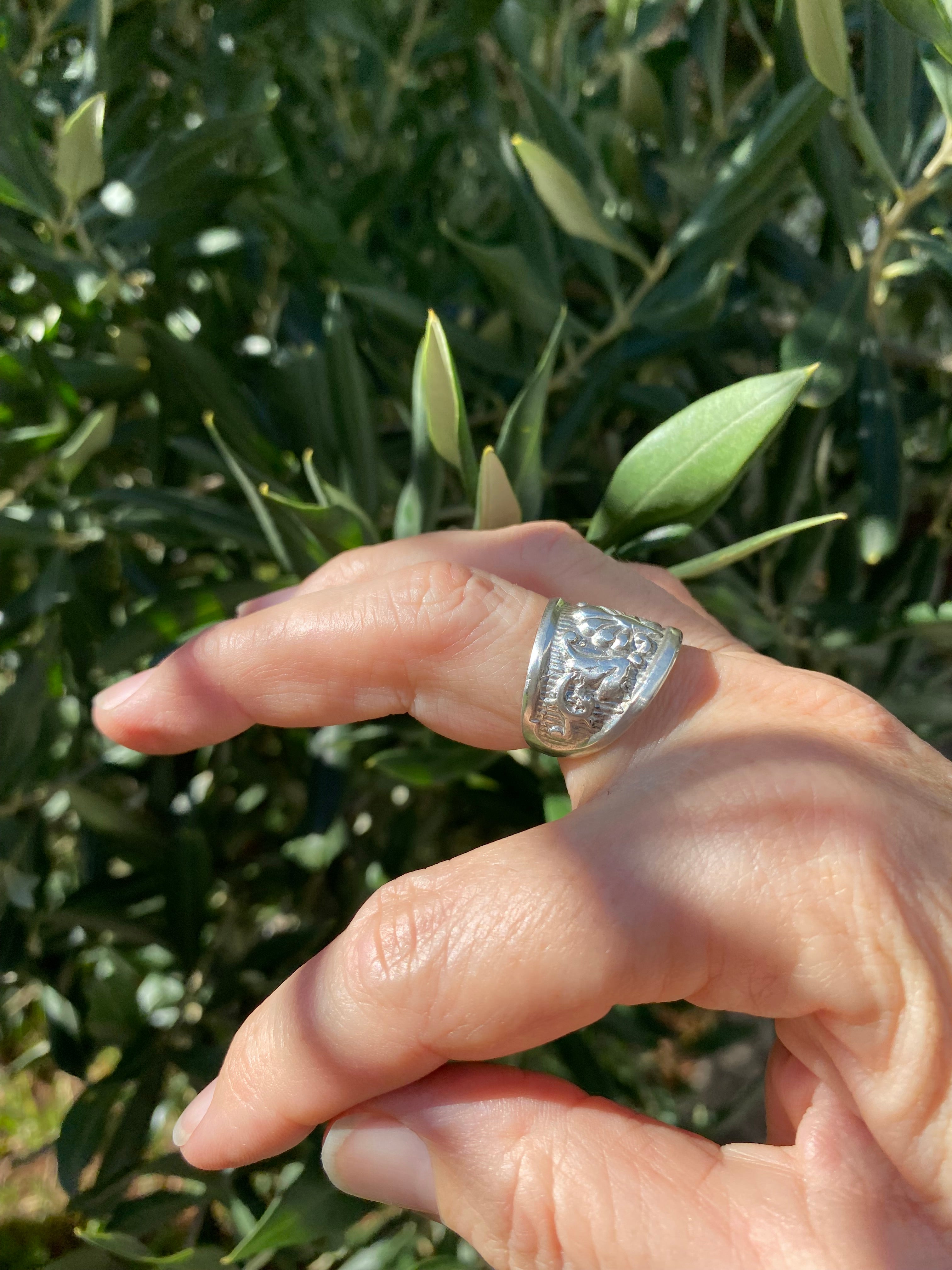 Reclaimed Pattern Sterling Silver Ring