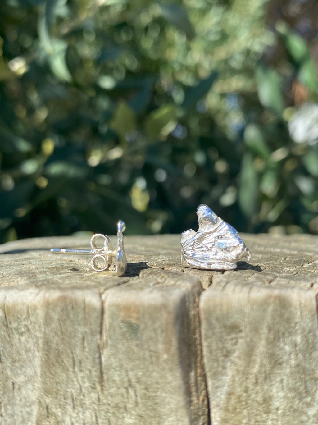 Flow Earrings – One-of-a-Kind Sterling Silver Stud Earrings