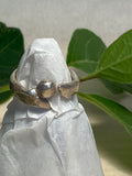 Textured, adjustable sterling silver ring
