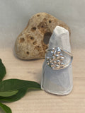 Coral Impressions Double Band Sterling Silver Ring