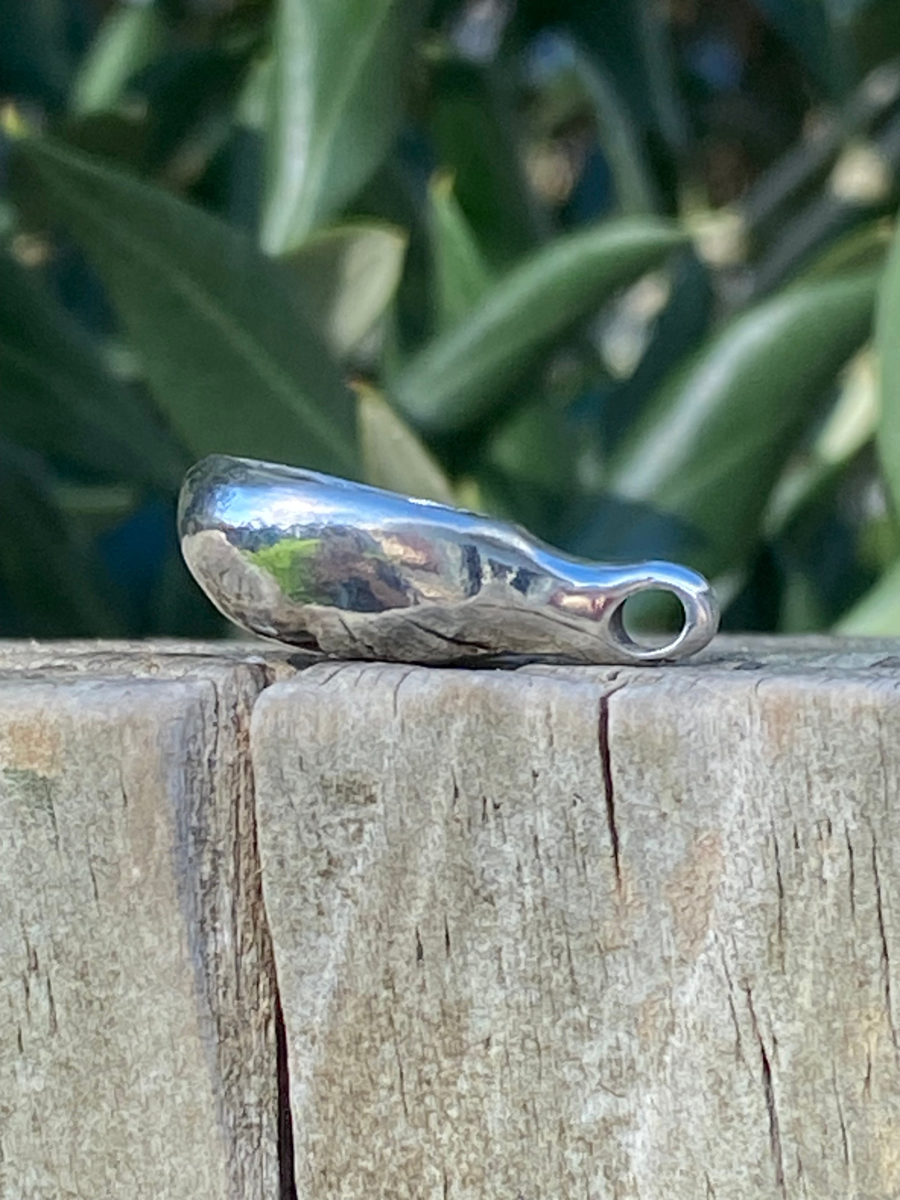 Sterling Silver Pod Pendant Handmade