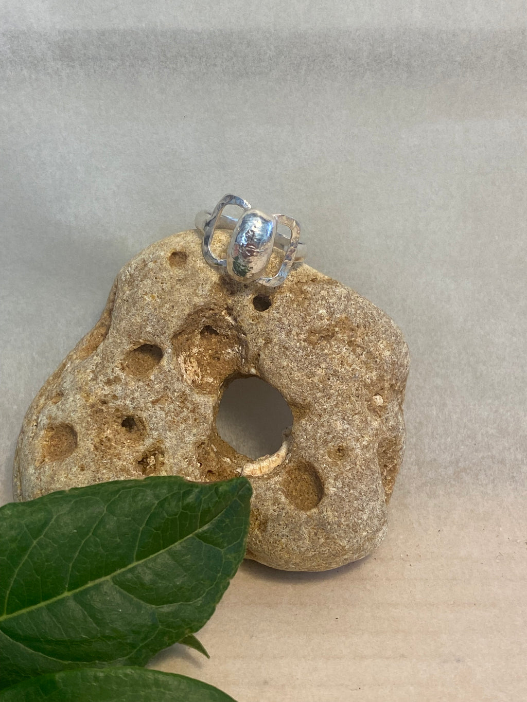 Sterling Silver Butterfly Link Ring