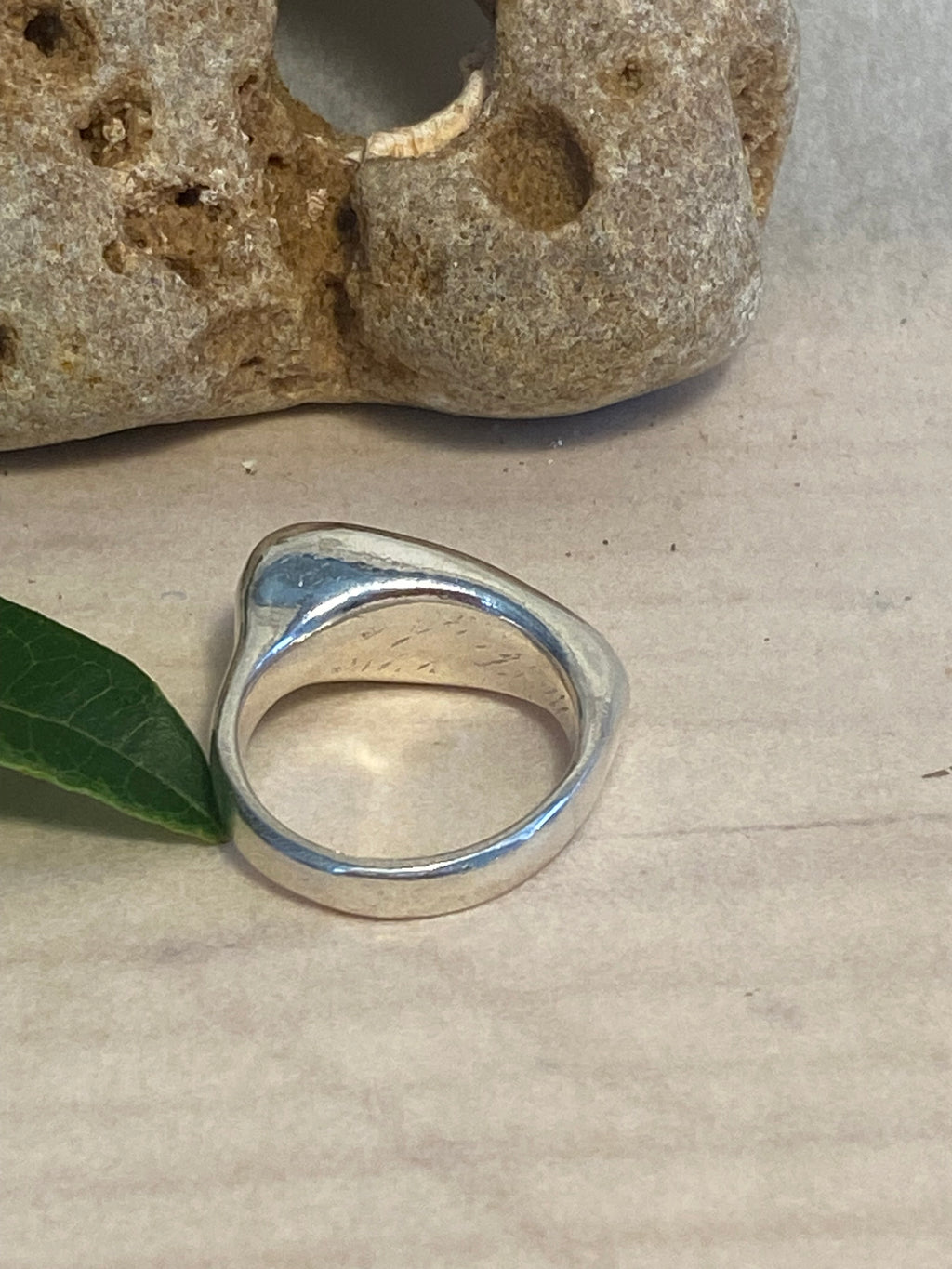 Tapered Sculptural Sterling Silver Ring