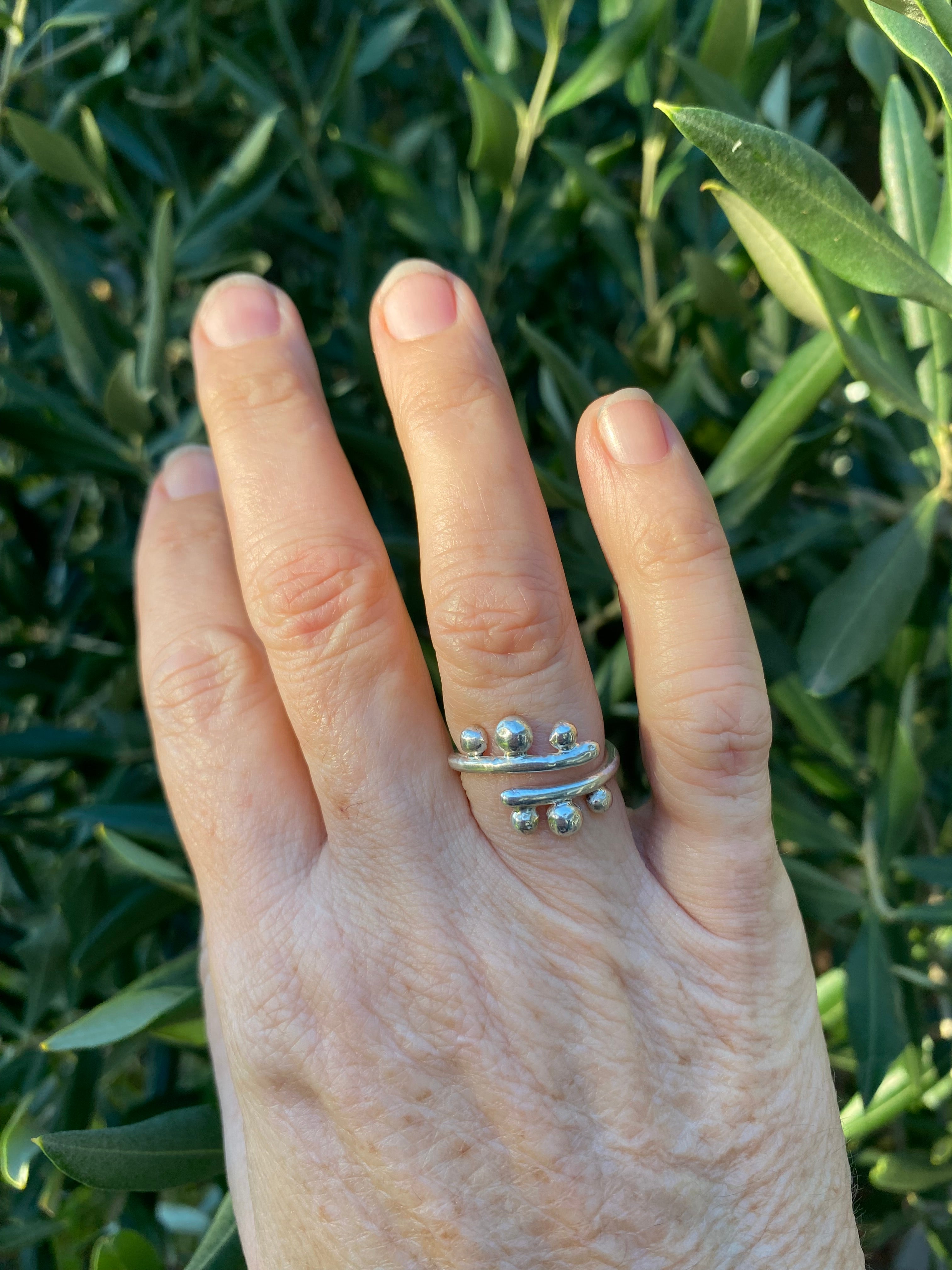 Sterling Silver Fern Frond Ring
