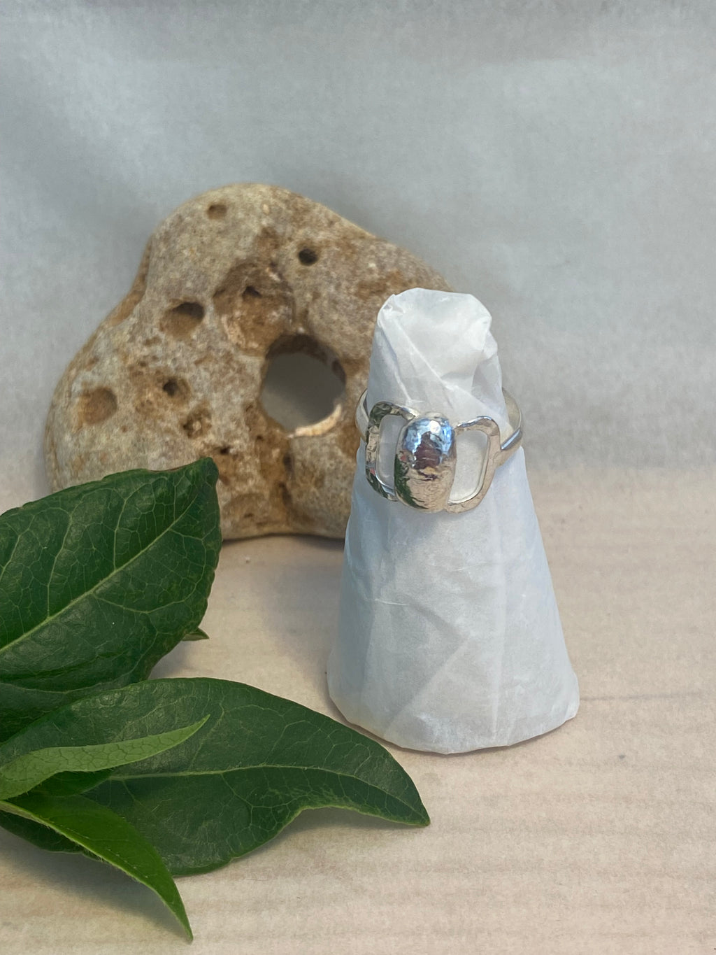 Sterling Silver Butterfly Link Ring