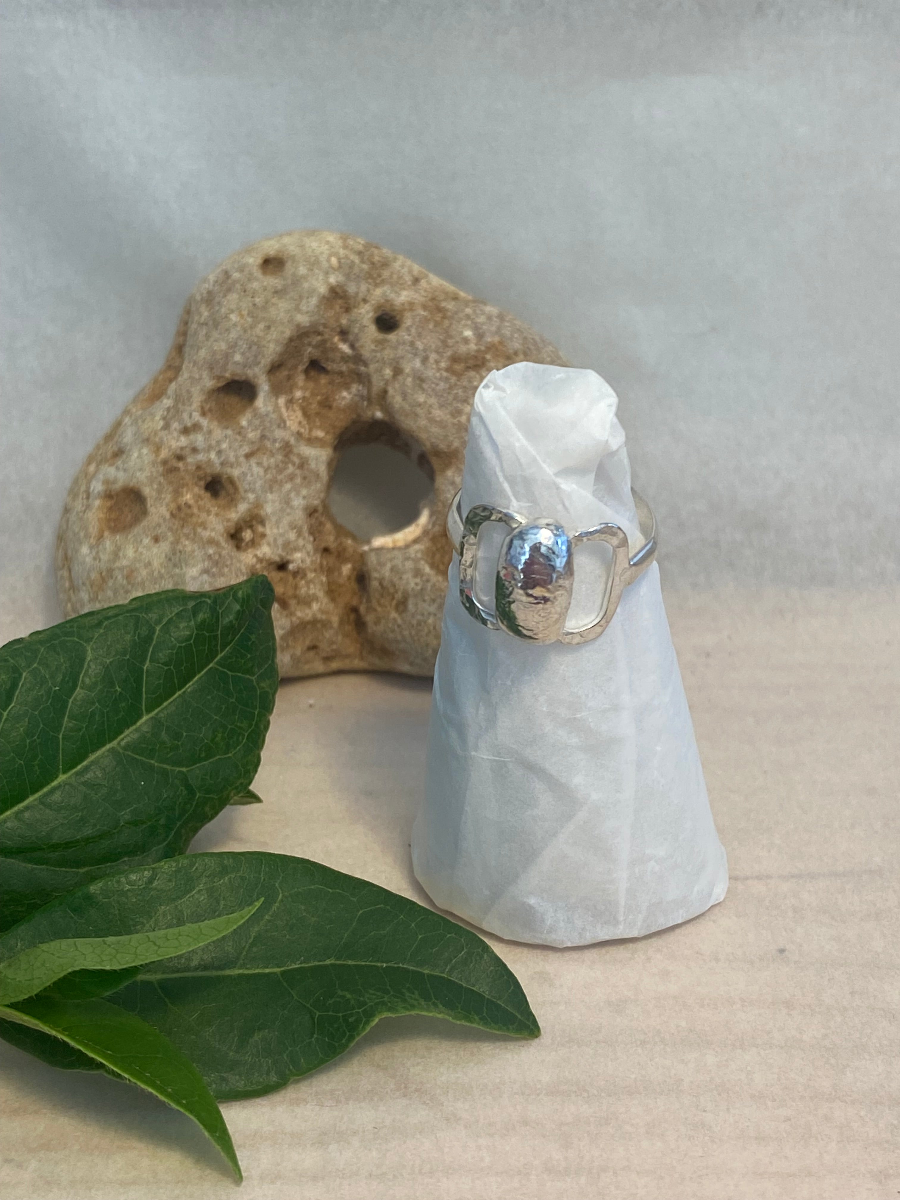 Sterling Silver Butterfly Link Ring