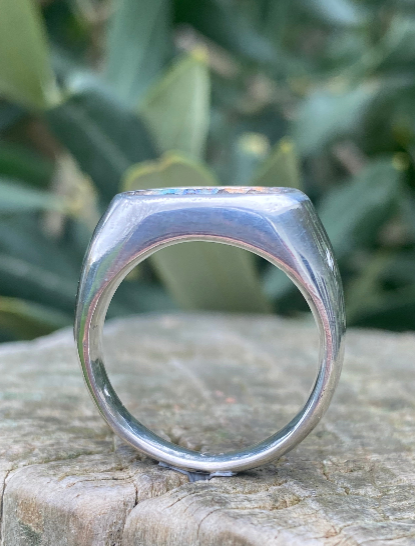 Sterling Silver Pod Ring Size P1/2