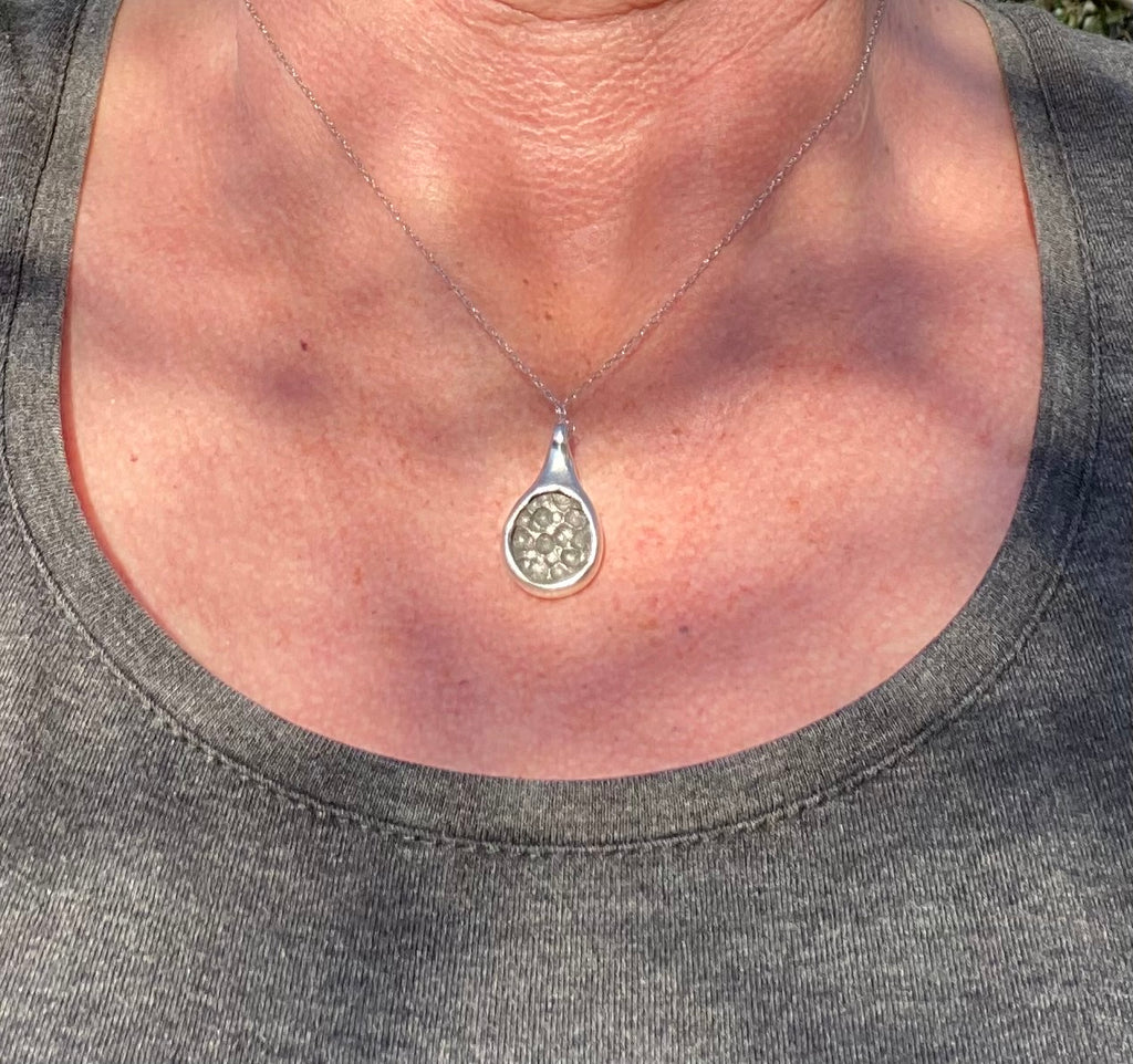 Sterling Silver Pod Pendant Handmade