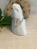 Offset Impressions Sterling Silver Ring