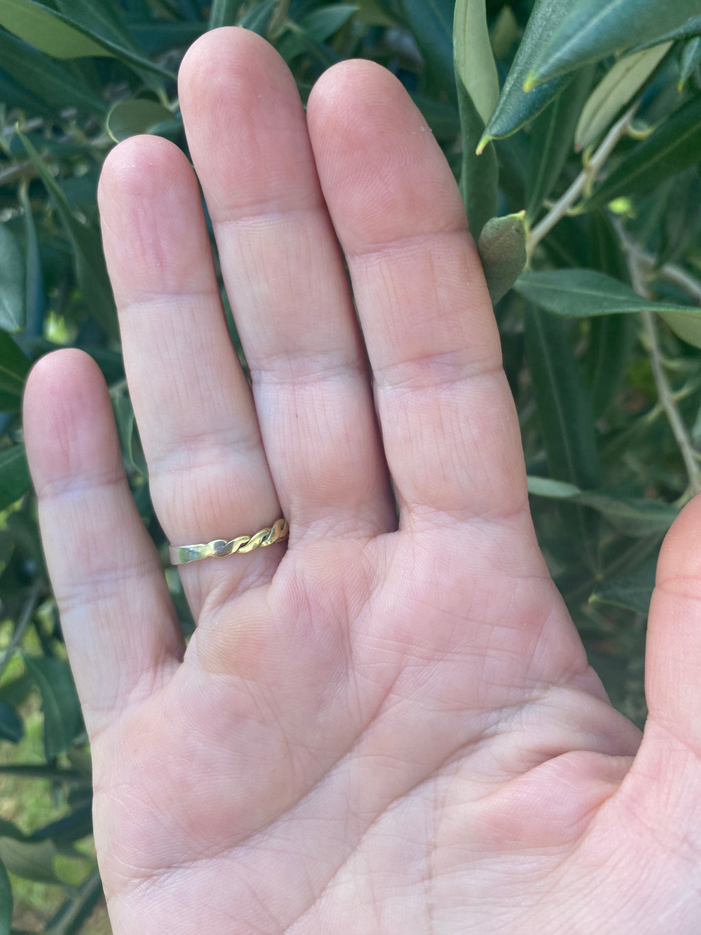 Needle & Thread Adjustable Ring — Silver & Brass
