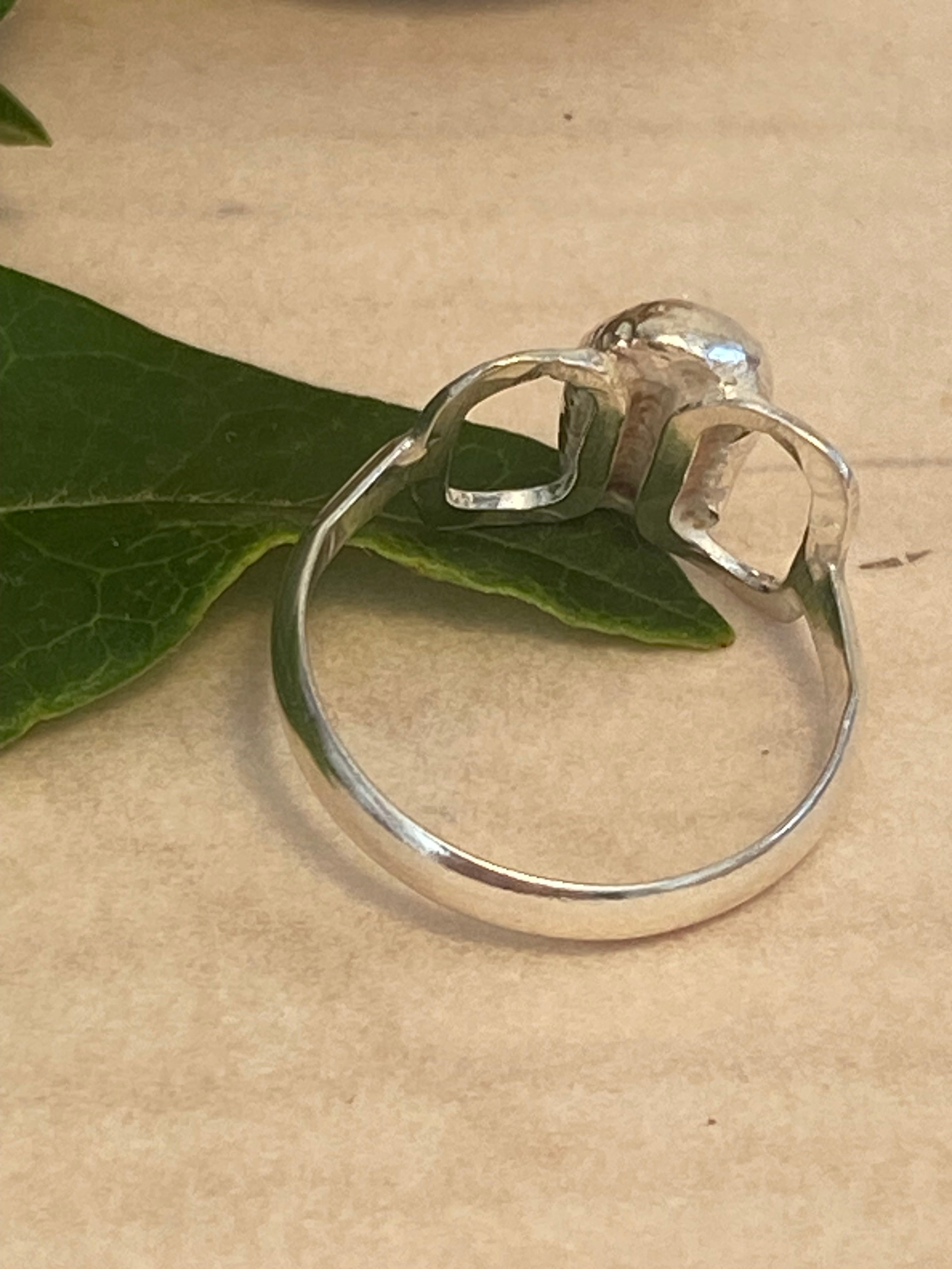 Sterling Silver Butterfly Link Ring
